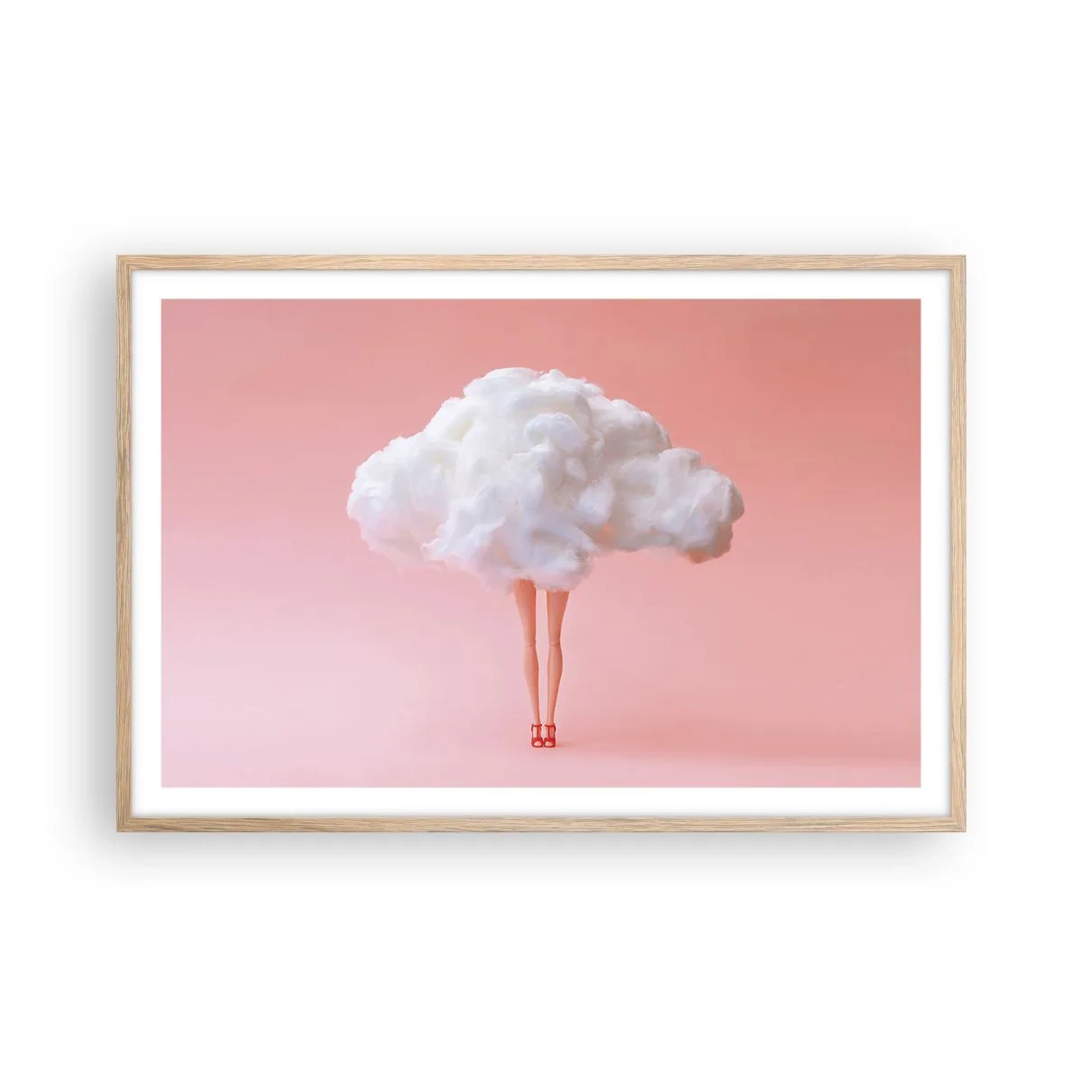 Poszter világos tölgy keretben - Édes ígéret - 91x61 cm