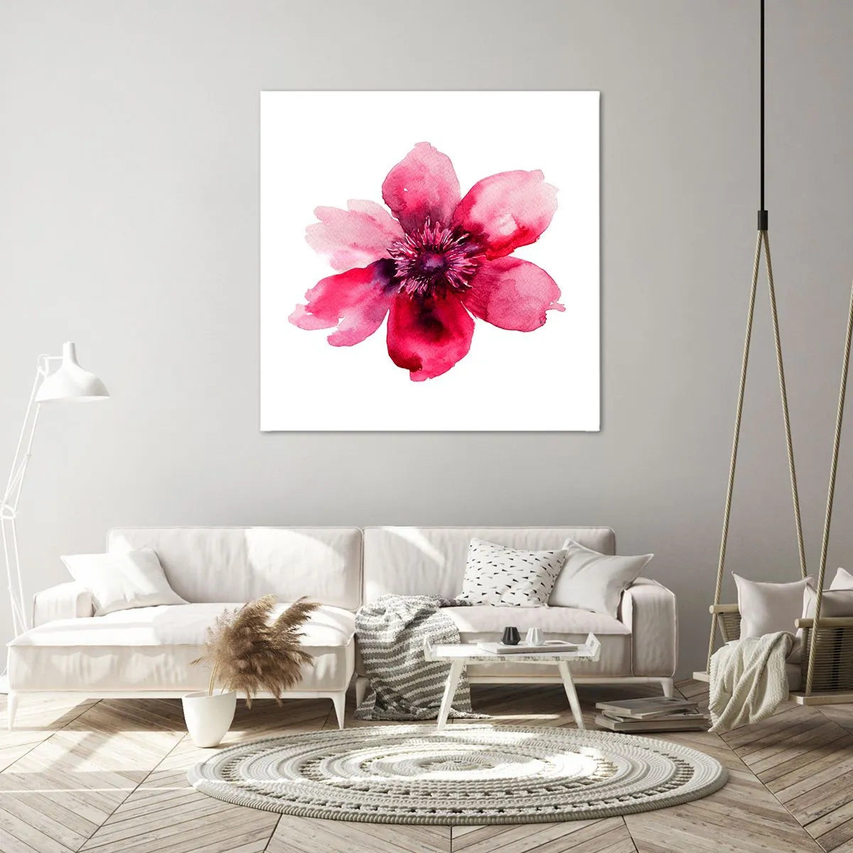 Vászonkép - Kármin illatos csók - 40x40 cm