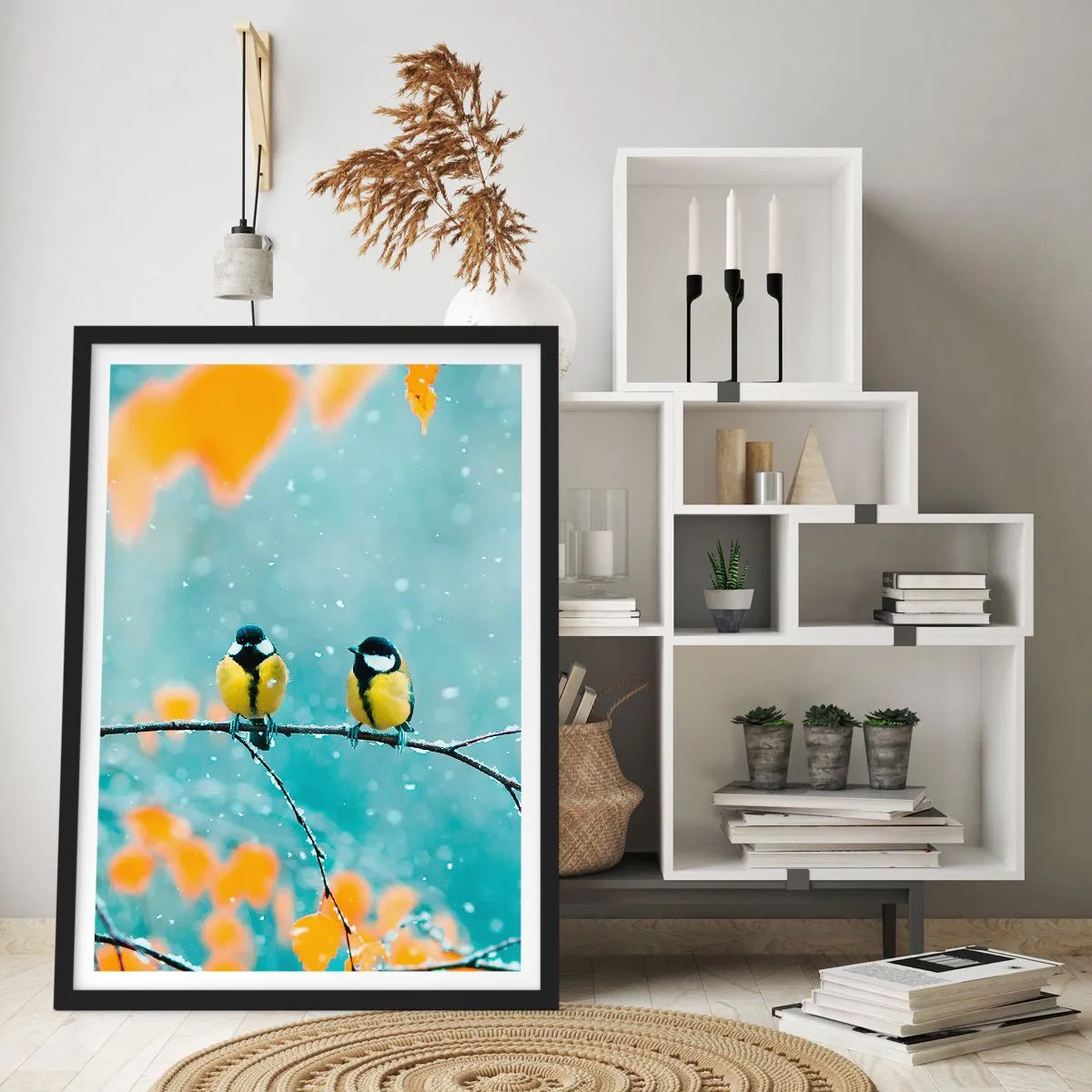 Poszter fehér keretben - Madárpletykák - 30x40 cm