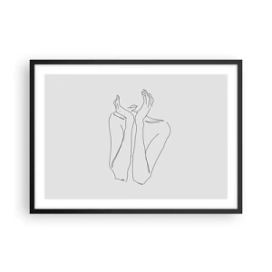 Poszter fehér keretben - Amiről a lányok álmodoznak - 70x50 cm