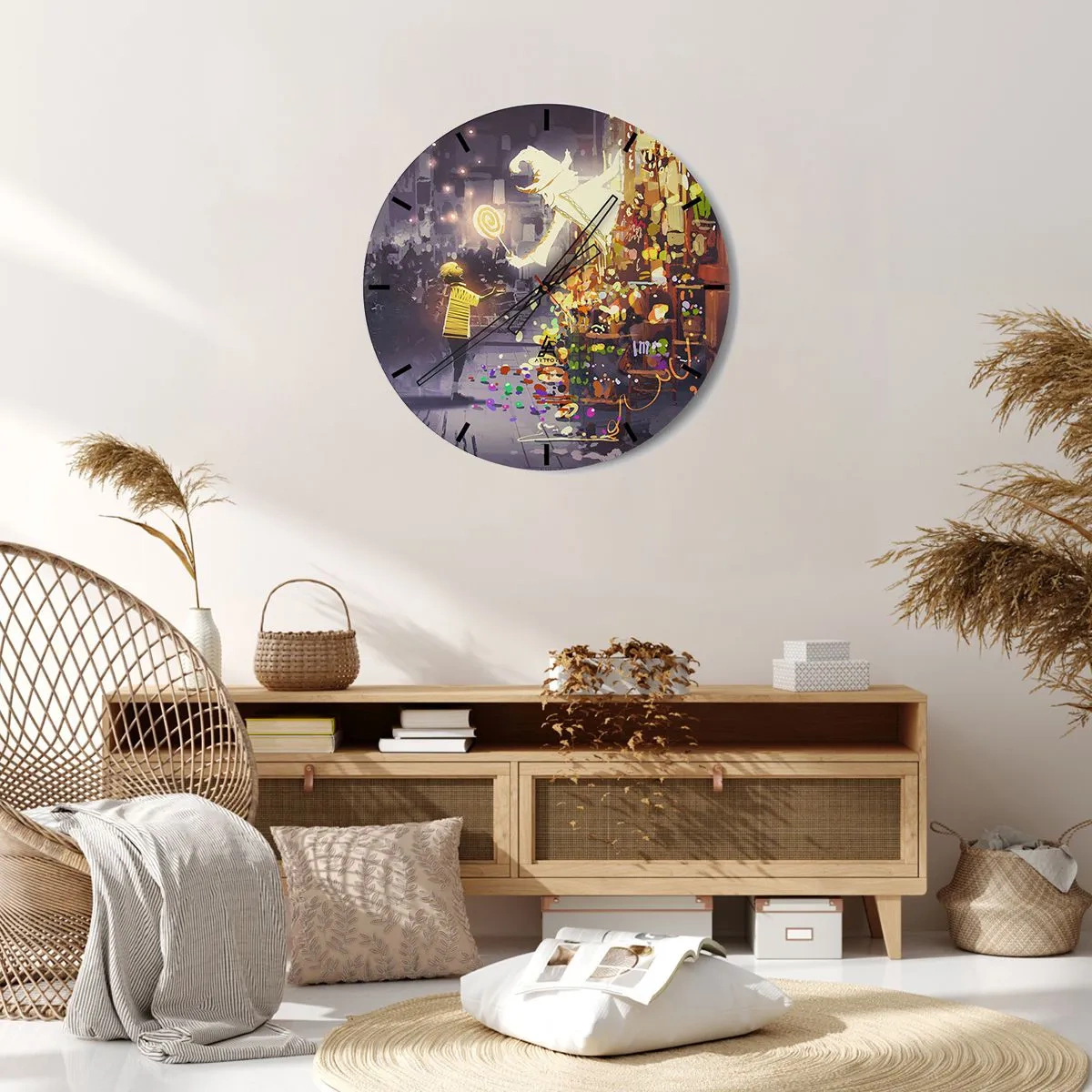 Falióra, Óra - A mágia létezik - 40x40 cm