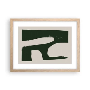 Poszter világos tölgy keretben - Fehér öblök - 40x30 cm