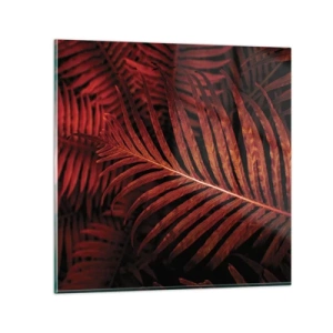 Üveg kép - Az élet vörös színe - 60x60 cm