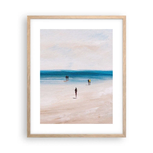 Poszter világos tölgy keretben - Természetes igény - 40x50 cm