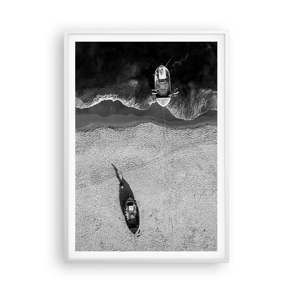 Poszter fekete keretben - Még mindig a parton... - 70x100 cm