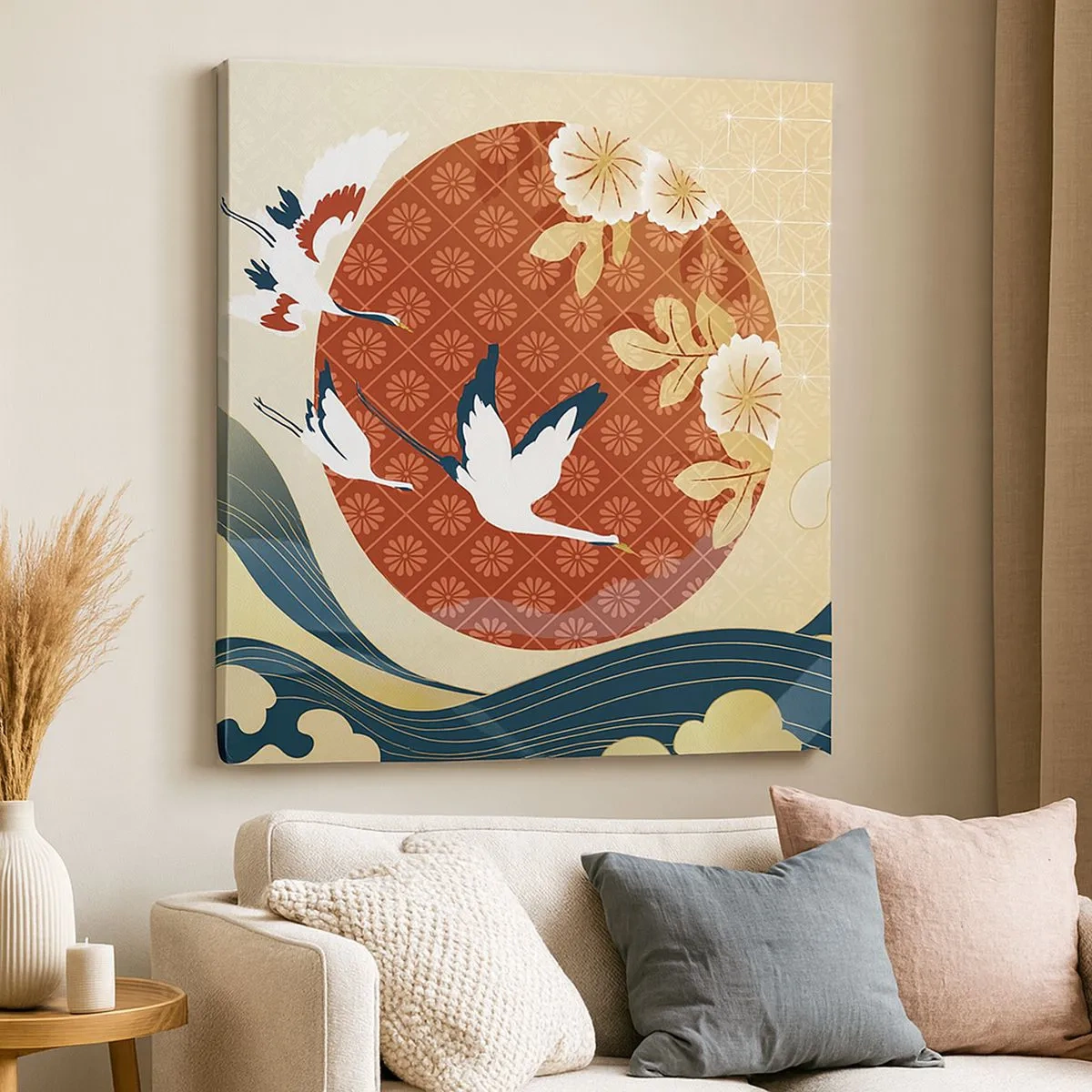 Vászonkép - Japán mese - 30x30 cm