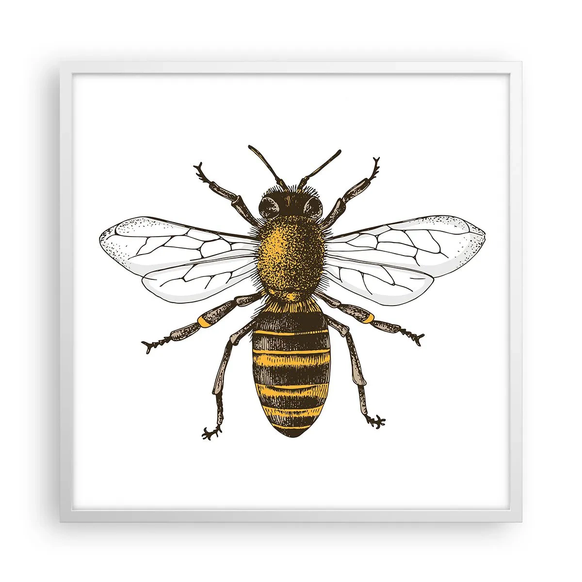 Poszter fekete keretben - Gyönyörű és jó - 60x60 cm