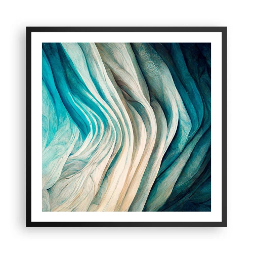Poszter fehér keretben - Kék telhetetlenség - 60x60 cm