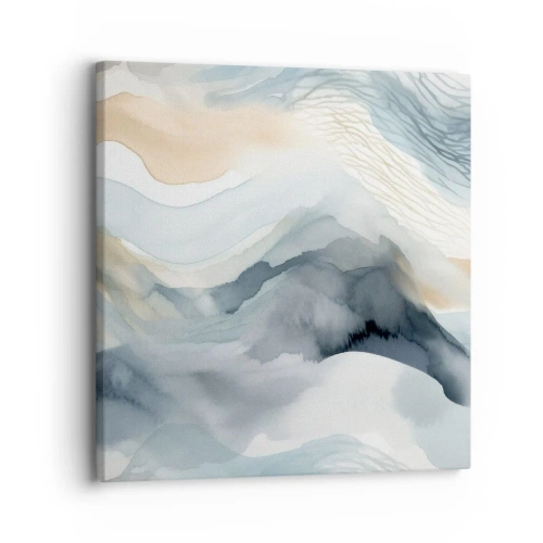 Vászonkép - Hó és köd absztrakció - 30x30 cm