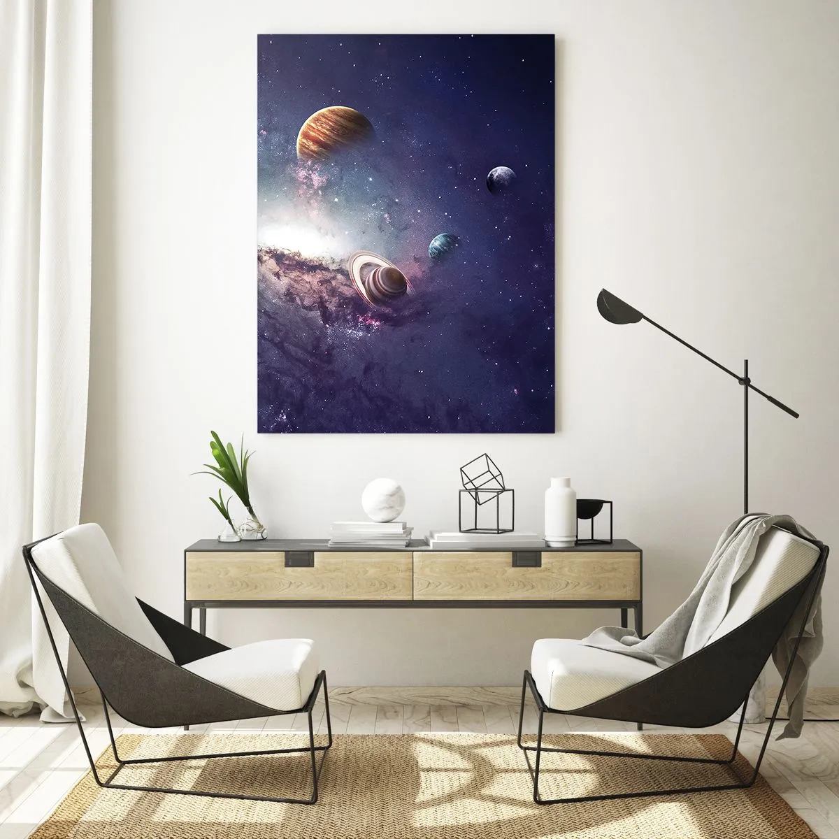 Üveg kép - Napos táncrendszer - 50x70 cm