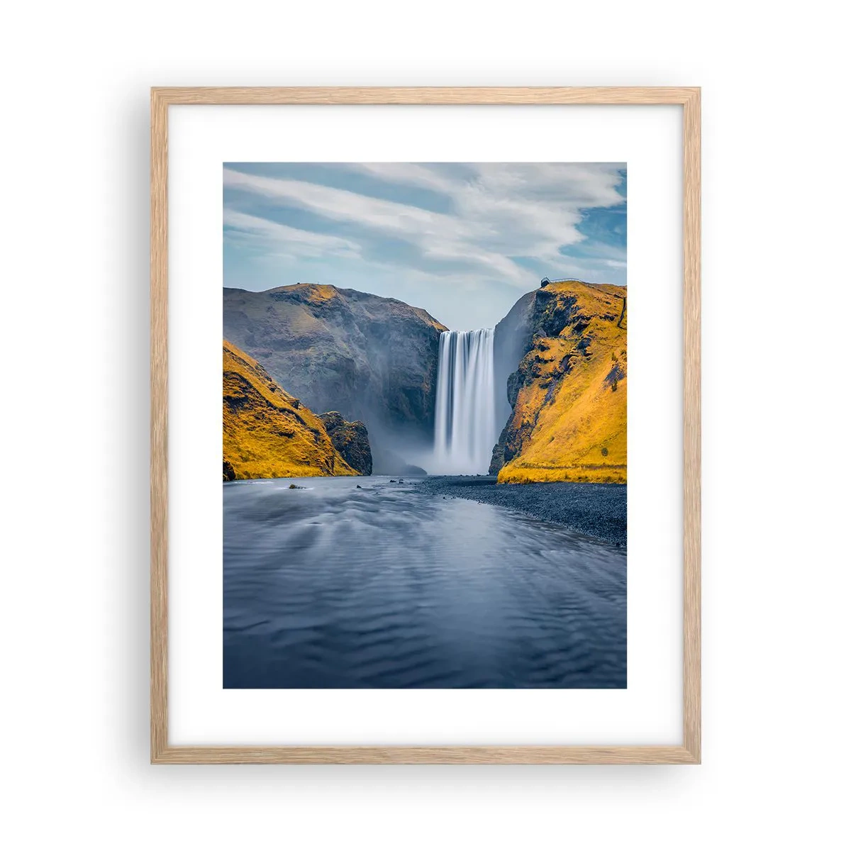 Poszter világos tölgy keretben - Örök létezés, örök mozgás - 40x50 cm