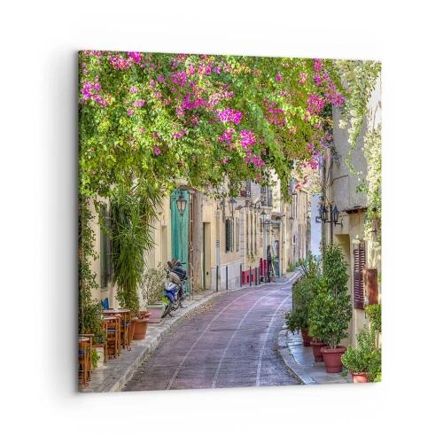 Vászonkép - Virágzó sikátor - 50x50 cm