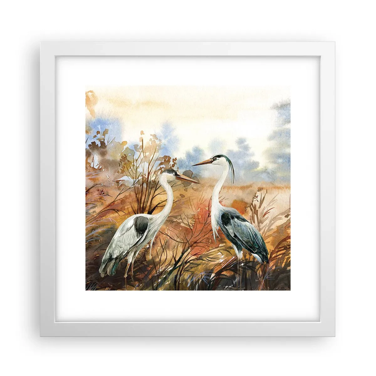 Poszter fekete keretben - Hová ősszel? - 30x30 cm