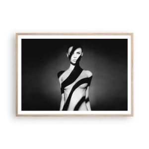 Poszter világos tölgy keretben - Fényben és árnyékban - 100x70 cm