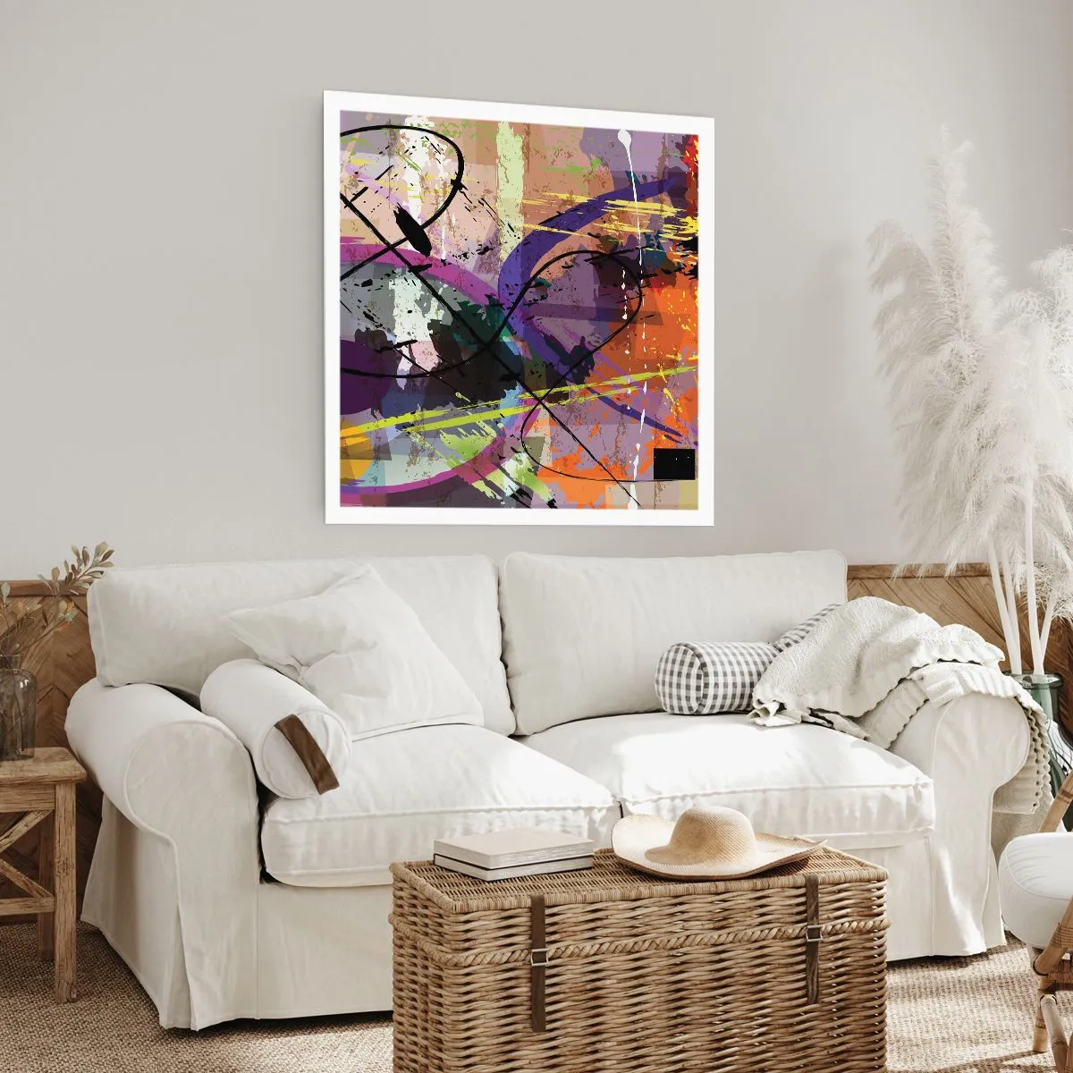 Poszter - Mehet egyenesen előre vagy körbe - 40x40 cm