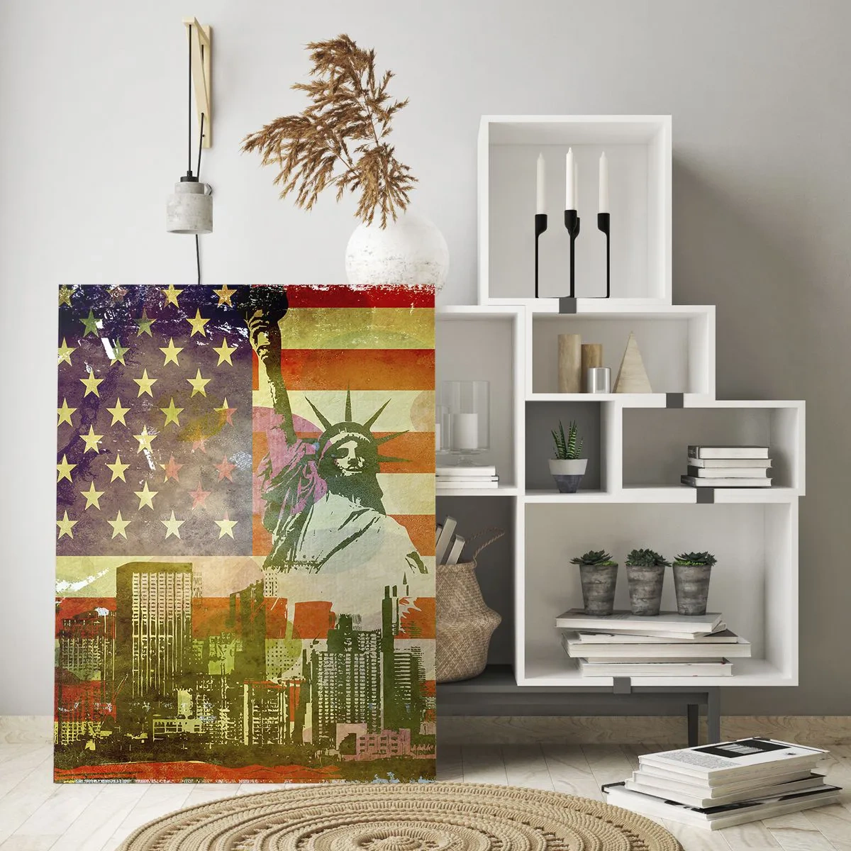 Üveg kép - Viva America! - 50x70 cm