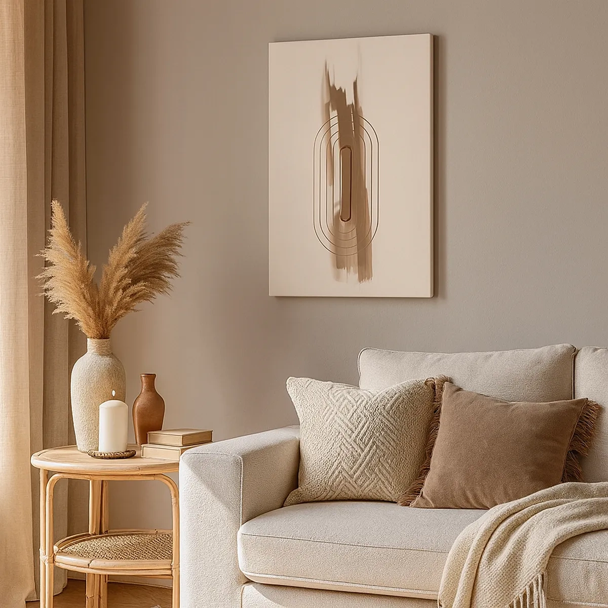 Vászonkép - Szürke fuvallat - 50x70 cm