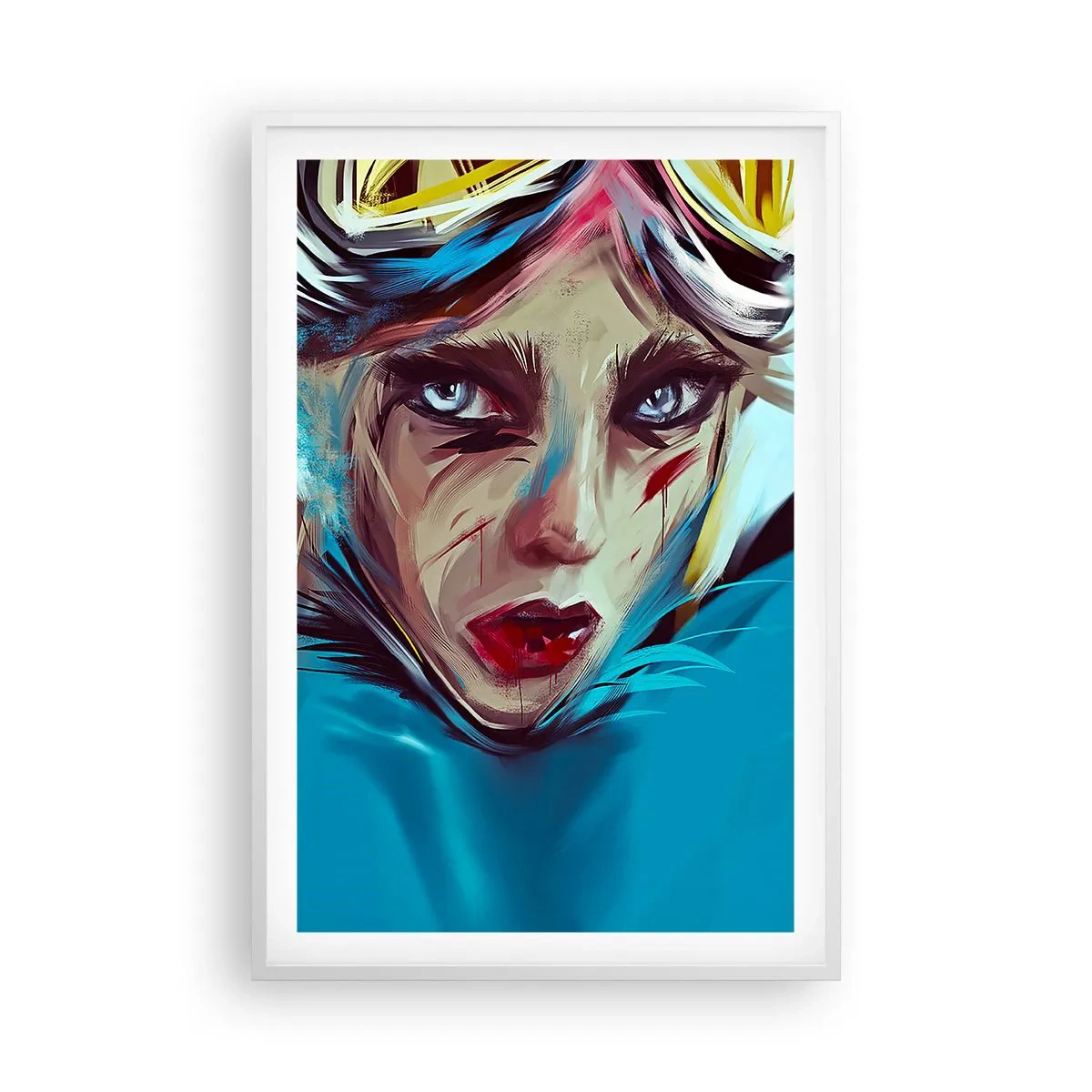 Poszter fekete keretben - Utcai harcos - 61x91 cm