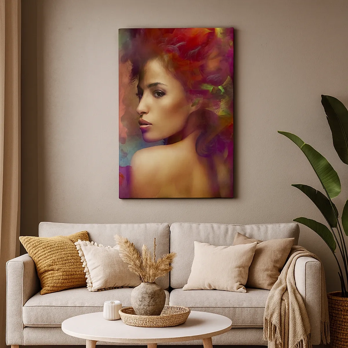 Vászonkép - Szebb, mint a szivárvány, olyan gyengéd, mint a köd - 50x70 cm