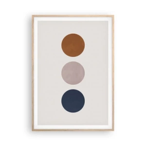 Poszter világos tölgy keretben - A tökéletesség szimbóluma - 70x100 cm