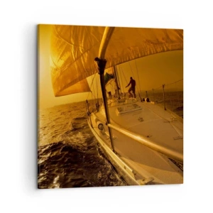 Vászonkép - Arany este egy színes nap után - 50x50 cm