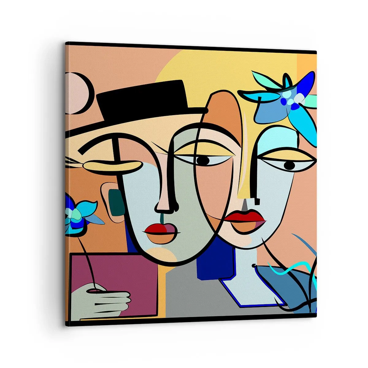 Vászonkép - Picasso randez vous - 60x60 cm