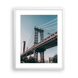 Poszter fekete keretben - A város hullámai fölött - 40x50 cm