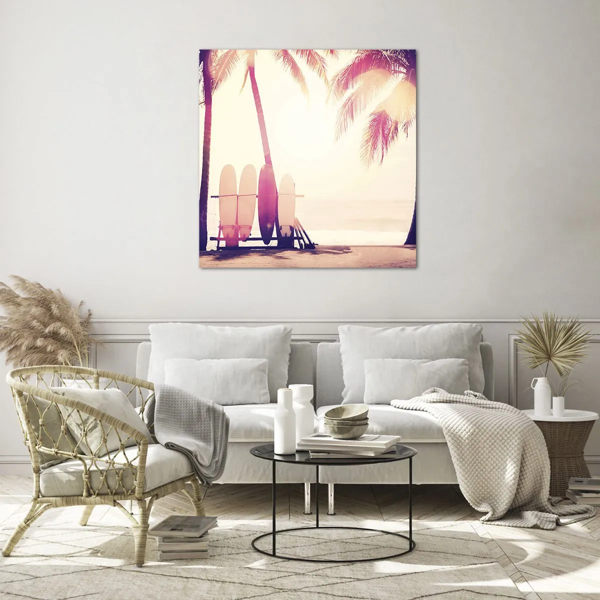 Üveg kép - Ez  remek nap lesz  - 60x60 cm