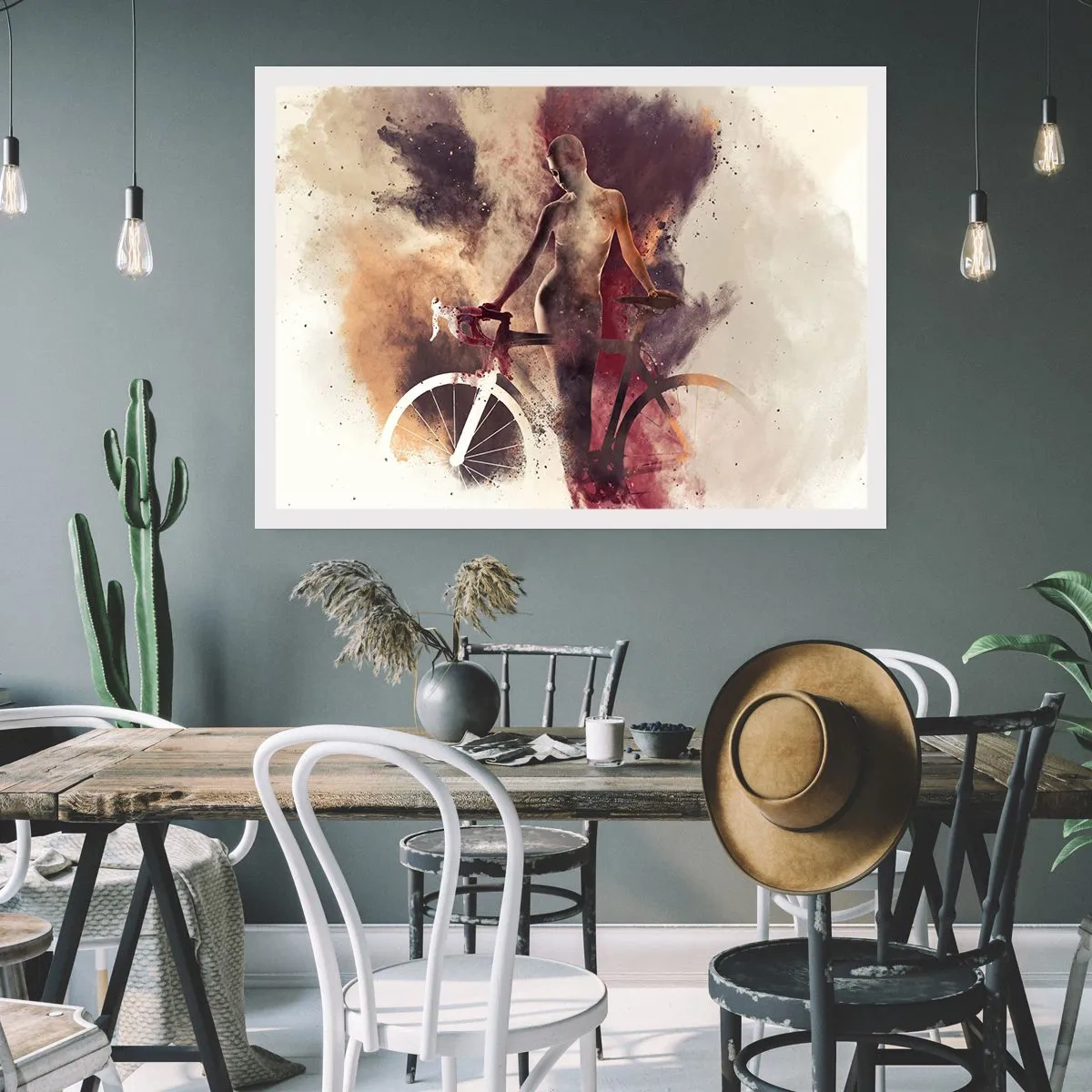 Poszter - Márvány formájú kerékpáros lélek - 100x70 cm