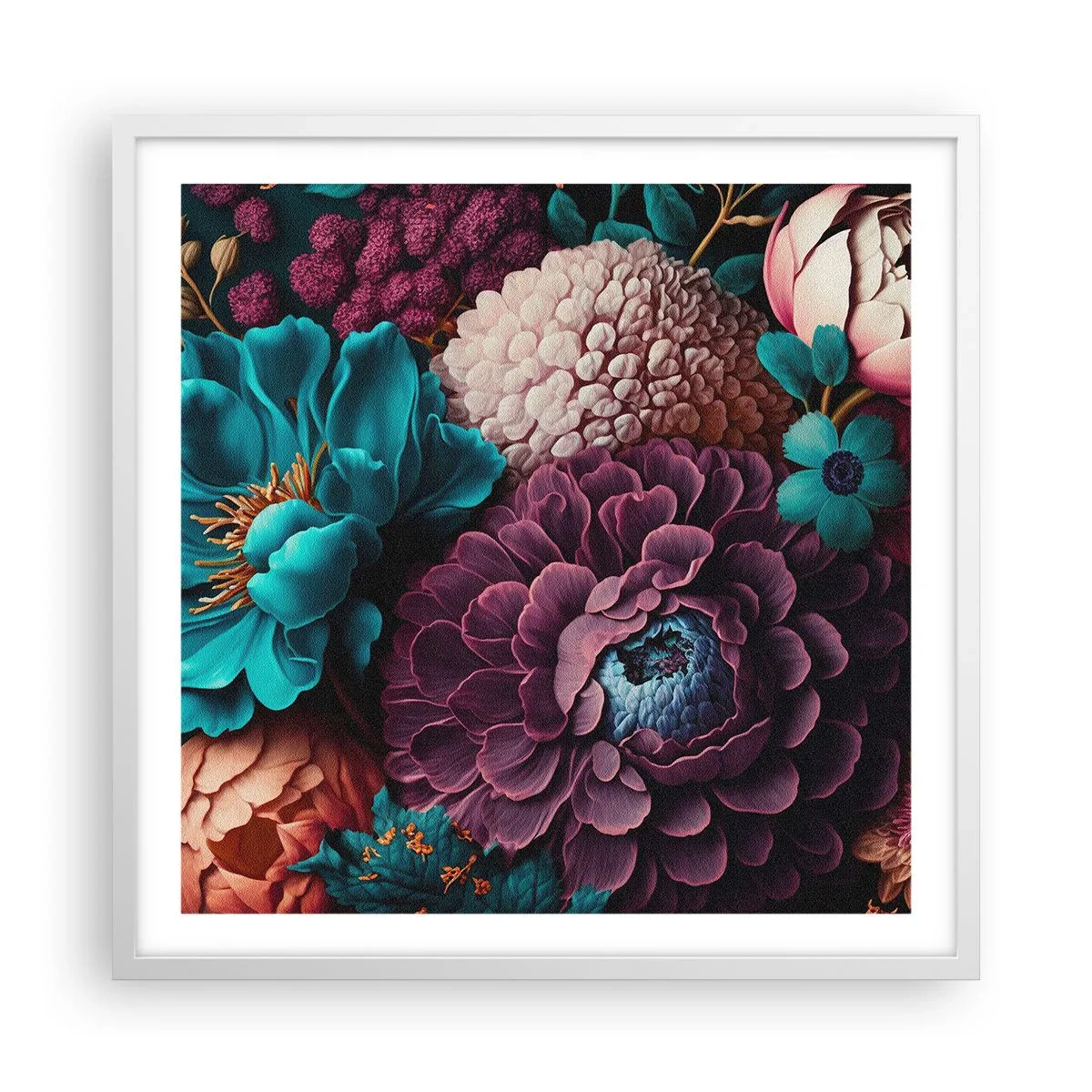 Poszter fekete keretben - A természet bőségében - 60x60 cm