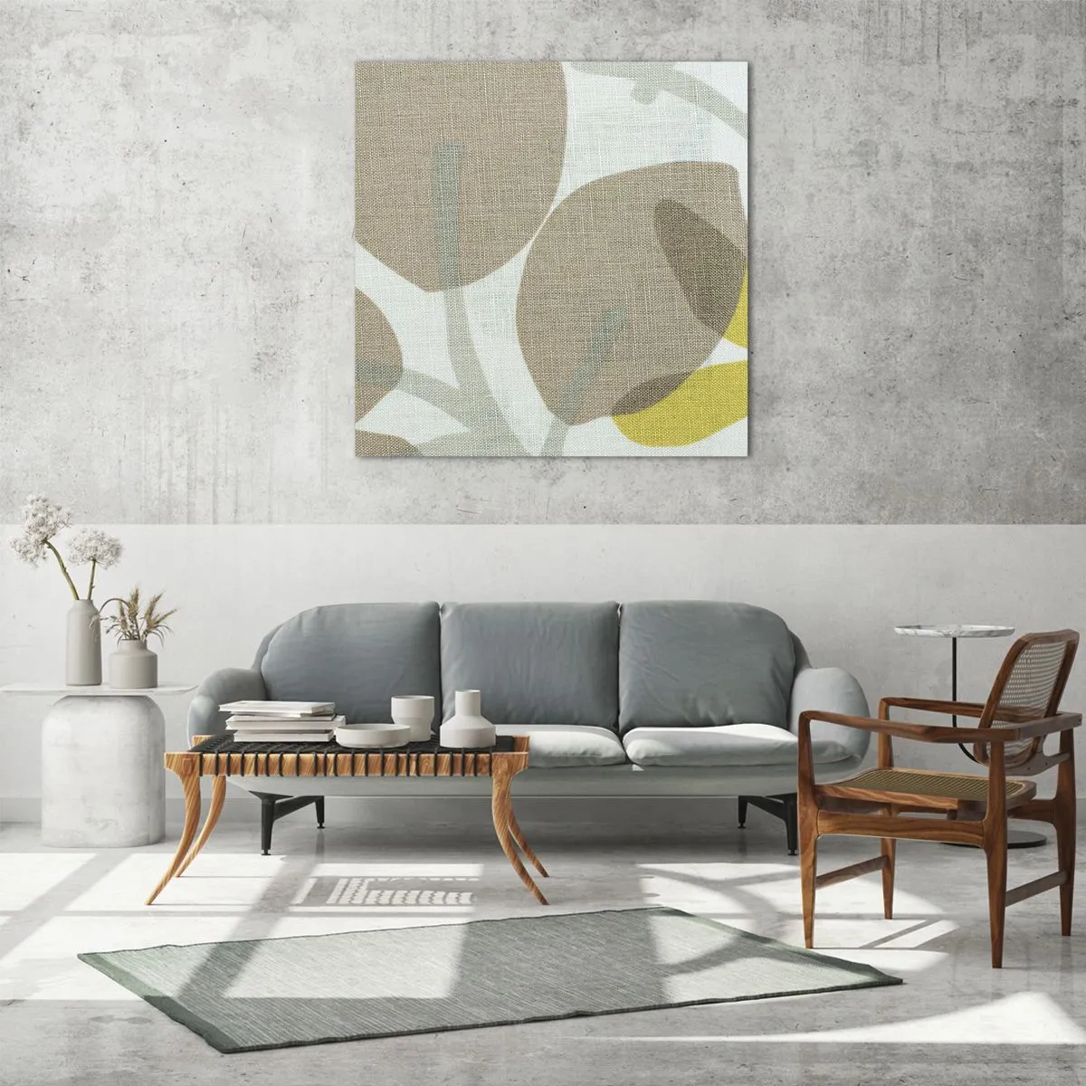 Üveg kép - Kompozíció a napsütésben - 40x40 cm