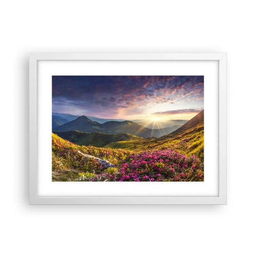 Poszter fekete keretben - A Hegyi reggeli frissesség - 40x30 cm