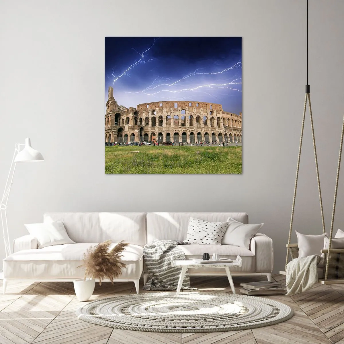 Vászonkép - Harc helyszíne - 60x60 cm