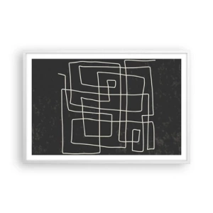 Poszter fekete keretben - Nem olyan egyszerű - 91x61 cm