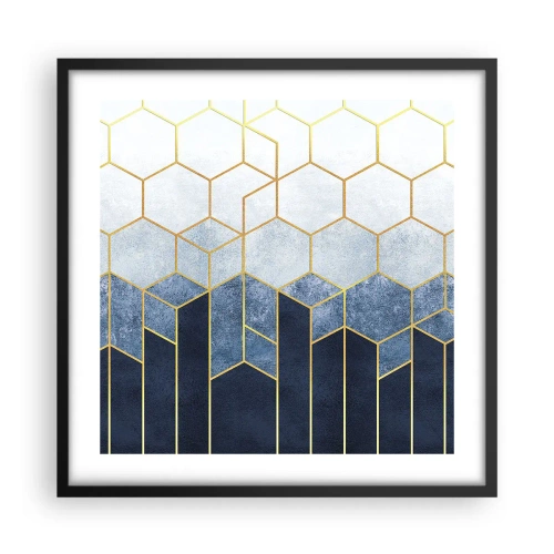 Poszter fehér keretben - Kompozíció szinkópa ritmusban - 50x50 cm