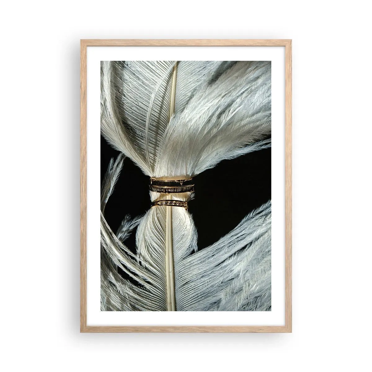 Poszter világos tölgy keretben - ...és nem hagylak el... - 50x70 cm