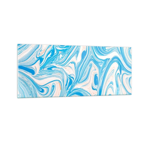 Üveg kép - Mocsár türkizben - 100x40 cm