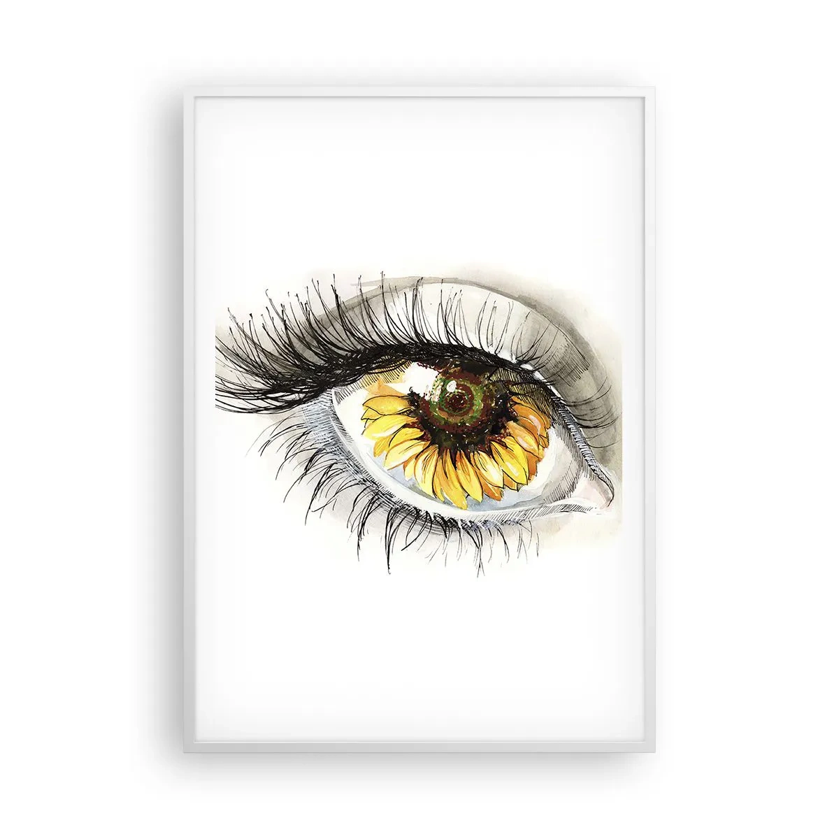 Poszter fekete keretben - Tekintet forró mint a nyár - 70x100 cm