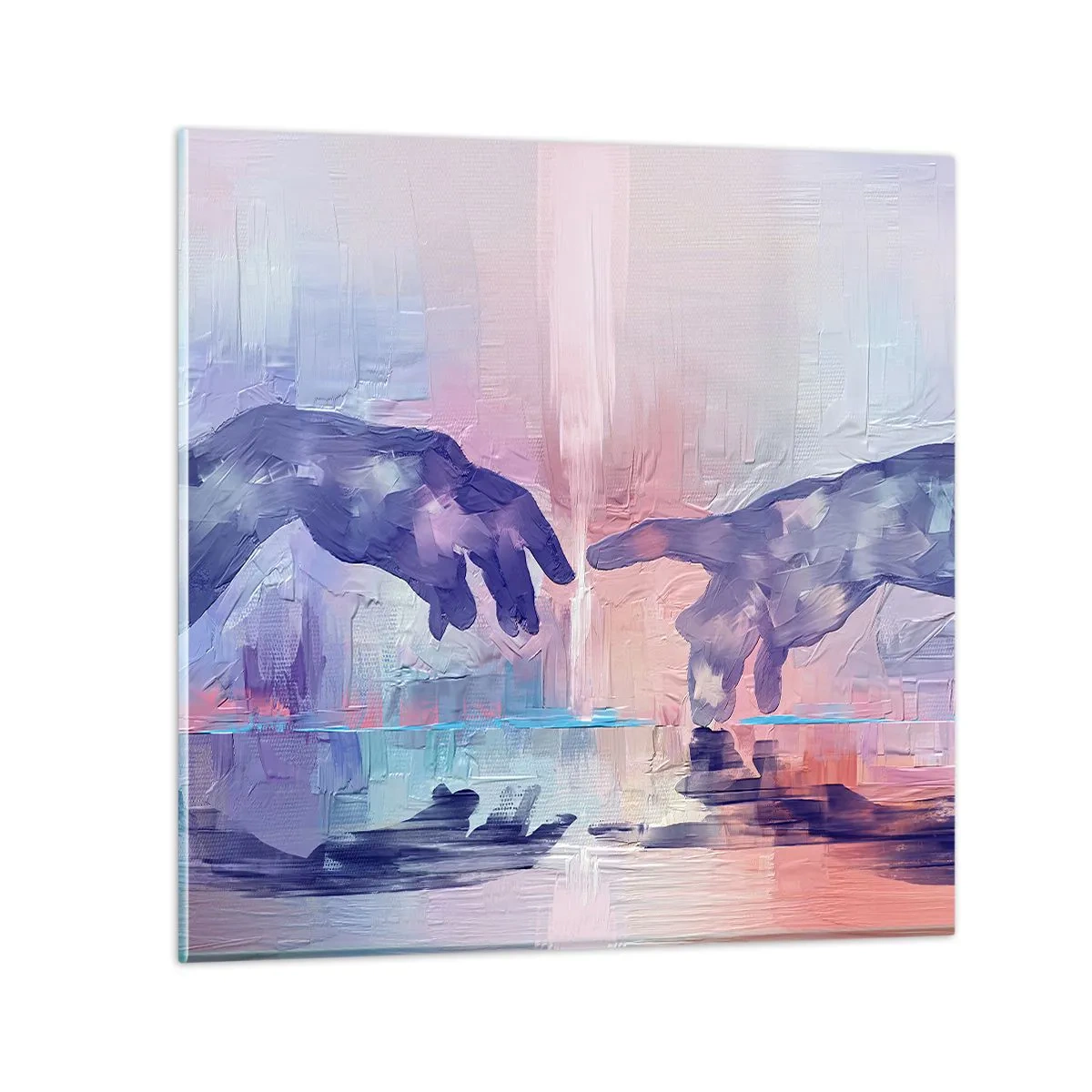 Üveg kép - Az élet isteni szikrája - 70x70 cm