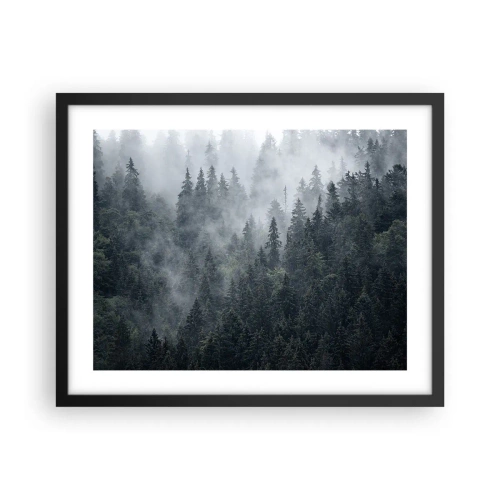 Poszter fehér keretben - Erdei hajnal - 50x40 cm
