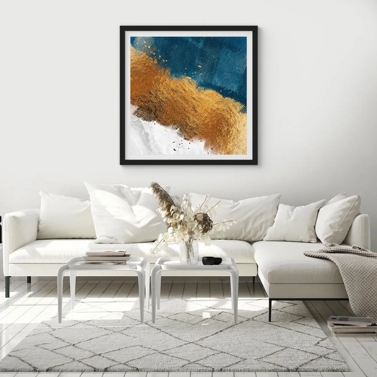 Poszter fehér keretben - A nyár árnyalatai - 60x60 cm
