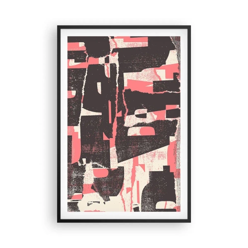 Poszter fehér keretben - Minden nyüzsgés és nyüzsgés - 61x91 cm