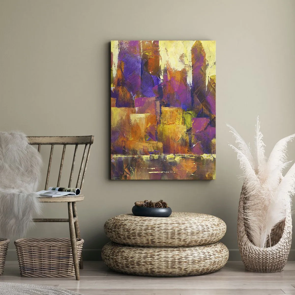 Vászonkép - Metropolitán kompozíció - 55x100 cm