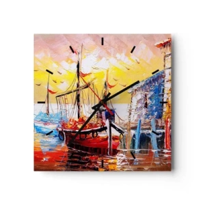 Falióra, Óra - Boldog visszatérés - 30x30 cm