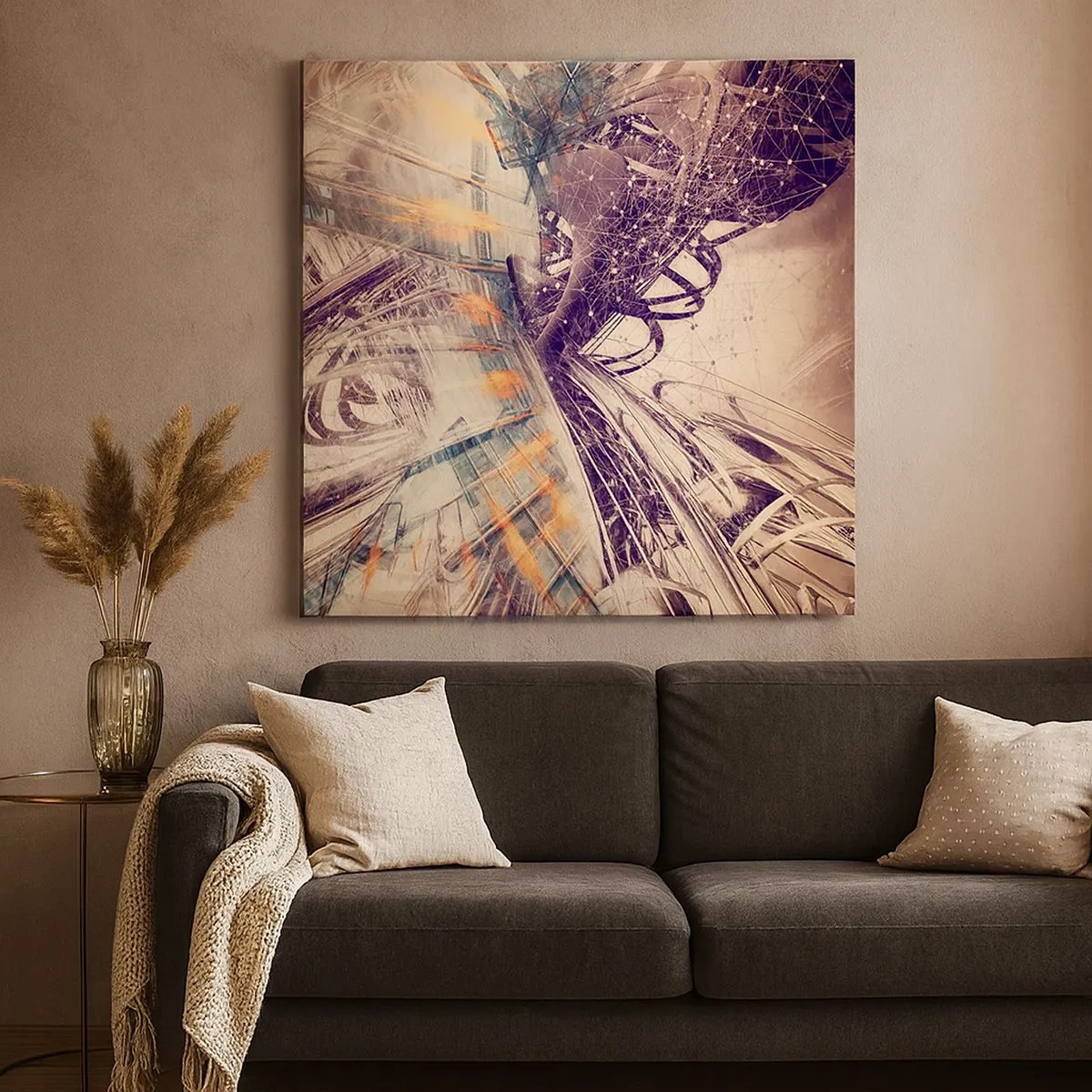 Vászonkép - Nagy rohanásban - 30x30 cm