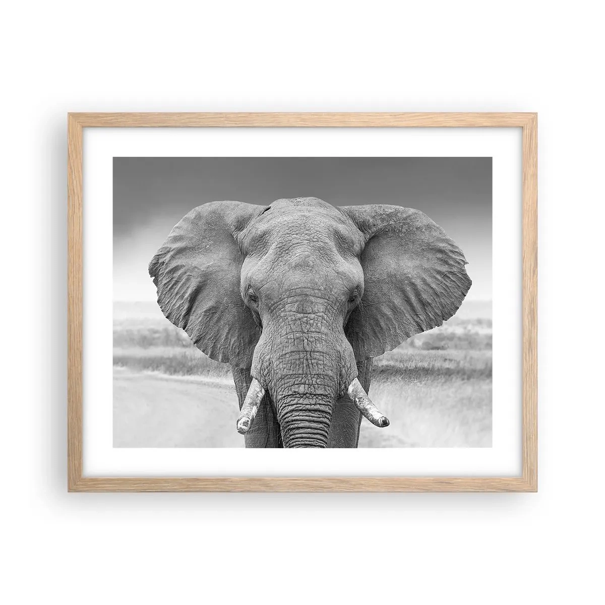 Poszter világos tölgy keretben - Üdv a világomban - 50x40 cm