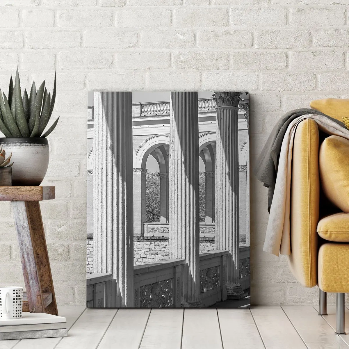 Vászonkép - Napsütötte árkádsor - 70x100 cm