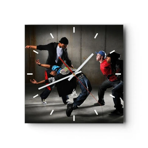 Falióra, Óra - Tánc az utcai széllel - 40x40 cm