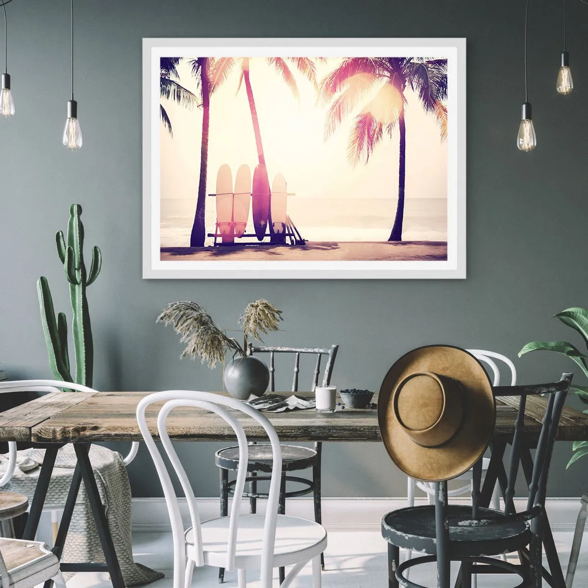 Poszter fekete keretben - Ez remek nap lesz - 40x30 cm