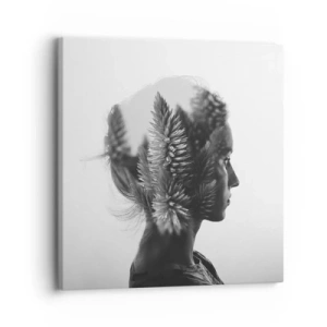 Vászonkép - A fenyőerdő hölgye - 30x30 cm